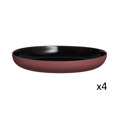 Luminarc 4 Assiettes 25cm Vicky Terracotta