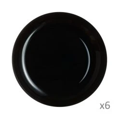 Luminarc 6 Assiettes à Couscous 21cm Noires