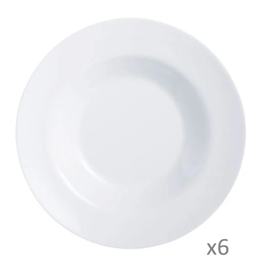 Luminarc 6 Assiettes à Pâtes