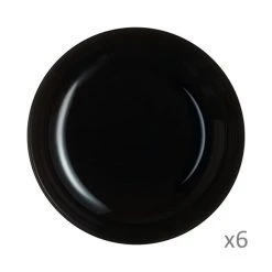 Luminarc 6 Assiettes à Pho 17cm Friend's Time Noire
