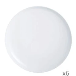 Luminarc 6 Assiettes à Pizza Blanches