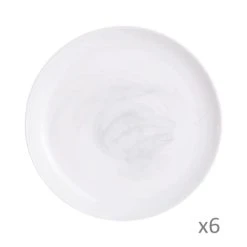 Luminarc 6 Assiettes Plates 25cm