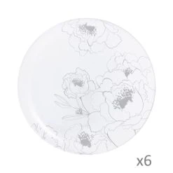 Luminarc 6 Assiettes Plates Leontine 26cm