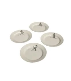Wadiga Assiette à Dessert En Céramique D21cm - Lot De 4