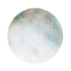 Maisons Du Monde Assiette à Dessert En Faïence Blanche Et Bleue