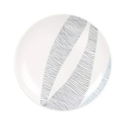Maisons Du Monde Assiette à Dessert En Porcelaine Blanche Et Bleue à Motifs - Lot De 6