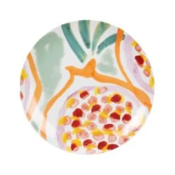 Maisons Du Monde Assiette à Dessert En Porcelaine Motifs Grenades Multicolores - Lot De 6