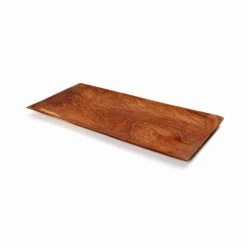Bazar Bizar Assiette à Sushi En Bois De Teck Moyenne Rectangulaire -Médard de Noblat Boutique assiette a sushi en bois de teck moyenne rectangulaire 2