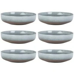 Maisons Du Monde Assiette Creuse En Faïence Grise - Lot De 6