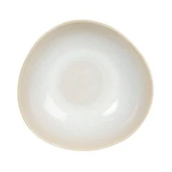 Maisons Du Monde Assiette Creuse En Grès Beige Et Bleu