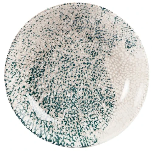 Maisons Du Monde Assiette Creuse En Grès écru Et Bleu - Lot De 6 – Image 2