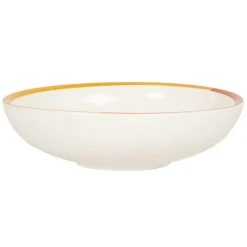 Maisons Du Monde Assiette Creuse En Grès Jaune, Rouge, Et Beige