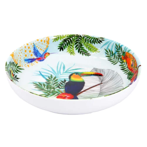 Les Jardins De La Comtesse Assiette Creuse En Mélamine Pure 20 Cm Imprimé De Toucans