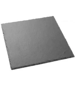 Wadiga Assiette En Ardoise Carrée 30x30cm