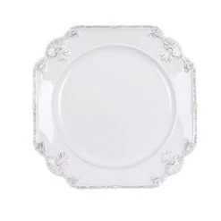Blanc Mariclo Assiette En Céramique Blanche 22 Cm