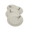 Wadiga Assiette En Céramique Blanche D27cm - Lot De 4