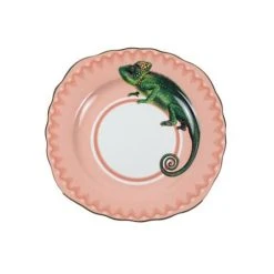 Yvonne Ellen Assiette En Porcelaine Caméléon D16cm