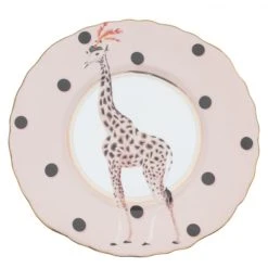 Yvonne Ellen Assiette En Porcelaine Girafe D24cm