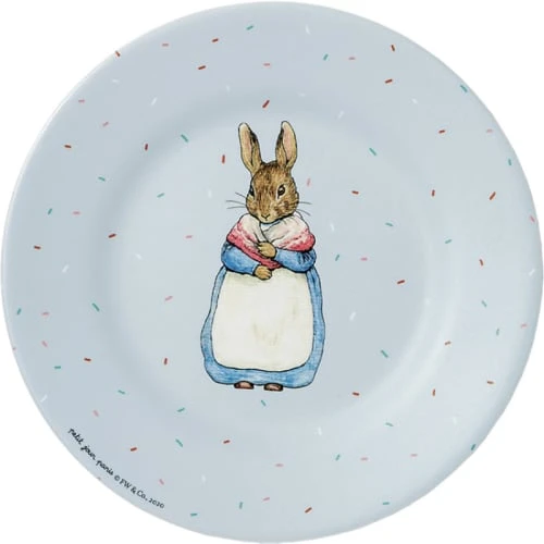 Petit Jour Paris Assiette Pierre Lapin Bleue (20 Cm)
