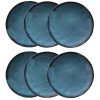 Maisons Du Monde Assiette Plate En Faïence Bleue - Lot De 6