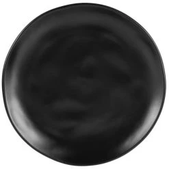 Maisons Du Monde Assiette Plate En Faïence Noire