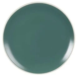 Maisons Du Monde Assiette Plate En Faïence Verte - Lot De 6