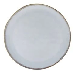 Sibo Homeconcept Assiette Plate En Grès Artisanal Blanc 28 Cm - Lot De 4