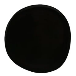 Sibo Homeconcept Assiette Plate En Grès De Table Noir 27 Cm - Lot De 6