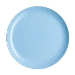 Luminarc Assiette Plate En Opale Bleu D27cm