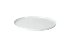 Pomax Assiette Plate En Porcelaine Blanc