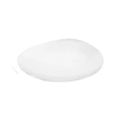 Sibo Homeconcept Assiette Plate En Porcelaine Blanche Blanc 27 Cm - Lot De 6