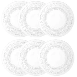 Maisons Du Monde Assiette Plate En Verre D 25 Cm CLASSICA - Lot De 6