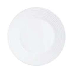 Luminarc Assiette Plate En Verre Opale Extra Résistant D25cm