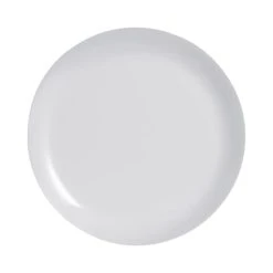 Luminarc Assiette Plate Grise En Verre Opale Extra Résistant D25cm