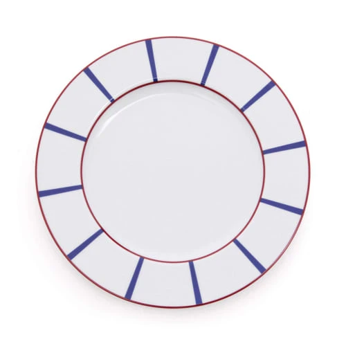 Maison Jean-Vier Assiette Plate Porcelaine Blanc 26,50 Cm