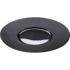 Stalgast Assiette Porcelaine Noire Bord Lisse Ø 30cm