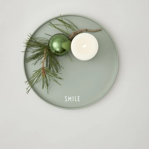 Design Letters Assiette Porcelaine Verte D22cm – Image 2