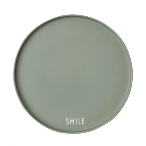 Design Letters Assiette Porcelaine Verte D22cm