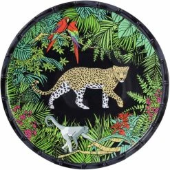 Les Jardins De La Comtesse Grande Assiette Plate En Mélamine Avec Des Motifs Jungle 28 Cm