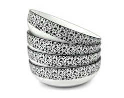 Becquet Lot De 4 Assiettes Creuses En Céramique Blanc