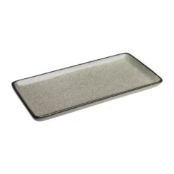 Olympia Lot De 4 Assiettes Rectangulaires Effet Granit