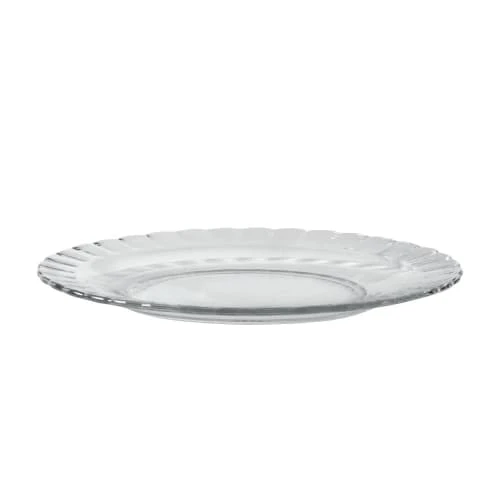 Duralex Lot De 6 - Assiette Plate Ondulée En Verre Résistant 26 Cm Transparent – Image 6