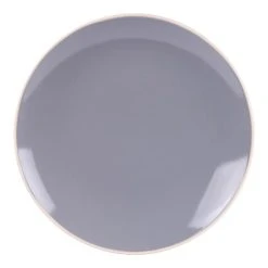 Table Passion Lot De 6 Assiettes à Dessert 21 Cm En Grès Gris