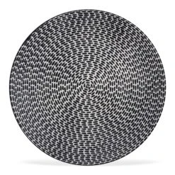 Table Passion Lot De 6 Assiettes à Dessert 21 Cm En Grès Noir