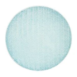 Table Passion Lot De 6 Assiettes à Dessert 21 Cm Turquoise En Grès Bleu