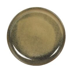 Table Passion Lot De 6 Assiettes à Dessert 22 Cm En Grès Vert