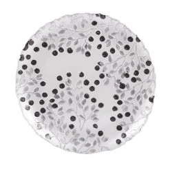 Table Passion Lot De 6 Assiettes à Dessert Berry 21 Cm Argent En Verre