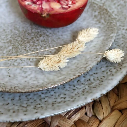 Novastyl Lot De 6 Assiettes à Dessert En Grès 19,5cm – Image 3