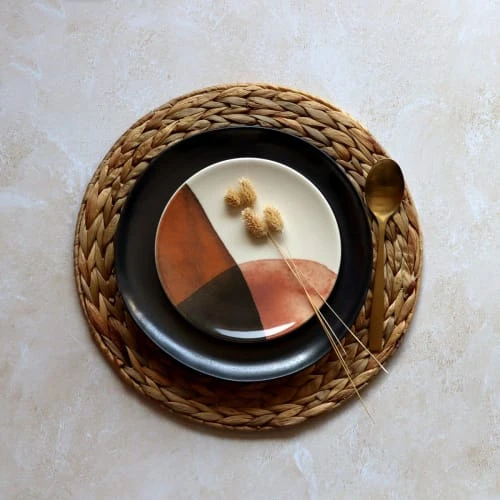 Novastyl Lot De 6 Assiettes à Dessert En Grès 19cm – Image 2