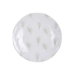 Table Passion Lot De 6 Assiettes à Dessert Hawaï Vert 23 Cm En Grès Blanc